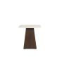Bottecino bijzettafel vierkant 45 cm - donkerbruin/beige