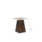 Bottecino bijzettafel vierkant 45 cm - donkerbruin/beige