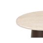 Bottecino bijzettafel ø45 cm - donkerbruin/beige