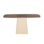 Brix sidetable marron 140 cm beige/walnoot
