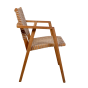 Anya stapelstoel - teakhout