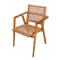Anya stapelstoel - teakhout