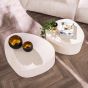 Staci salontafel set van 2 - marmer composiet