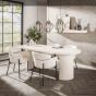 Katie eetkamertafel arch stone 215x90cm - marmer composiet