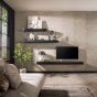 Sani wandplank - 100 cm - metallic - zwart