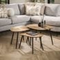 Samia salontafel set van 3 vierhoekig - brons