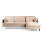 Danny 3-zitsbank hoekbank rechts stof beige