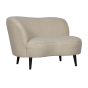 Sara lounge fauteuil links teddy off white van het woonmerk Woood