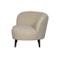 Sara lounge fauteuil links teddy off white van het woonmerk Woood