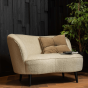 Sara lounge fauteuil links teddy off white van het woonmerk Woood