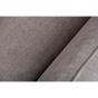 Collin 3-zits hoekbank links stof - beige/poot zwart