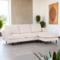 Sophie 3-zitsbank L+R stof - beige