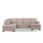 Eddie 3-zits hoekbank links stof - beige