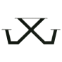 Tablo onderstel X-poot outdoor metaal zwart (1 stuks) van het woonmerk Woood