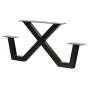 Tablo onderstel X-poot outdoor metaal zwart (1 stuks) van het woonmerk Woood