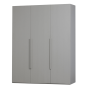 Rens 3-deurs wandkast 165 cm notenhout kiezelgrijs van het woonmerk Woood