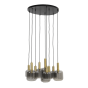 Lekar hanglamp Ø83.5 cm 9L antiek brons/smoke glas van het woonmerk Light & Living