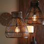 Timaka hanglamp Ø46x51 cm rotan zwart van het woonmerk Light&Living