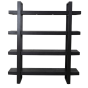 Muden kast 160x40x184 cm mat zwart van het woonmerk Light&Living