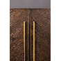 Class wandkast 50x100x100 cm bruin/goud
