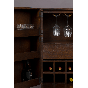 Class wandkast 50x100x100 cm bruin/goud