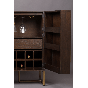 Class wandkast 50x100x100 cm bruin/goud