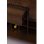 Class wandkast 50x100x100 cm bruin/goud