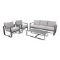 Loungeset Belezza - lichtgrijs
