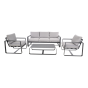Loungeset Belezza - lichtgrijs