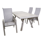 Uittrektafel Castilla Pardo 204/264x102 cm - beige