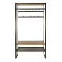Odell garderobe 100 cm - bruin