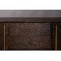 Class dressoir hoog MDF 45x180x80 cm bruin/goud