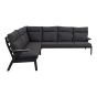 Loungehoekset Florence Alu - antraciet