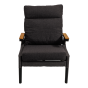 Loungestoel Florence Tessile - zwart
