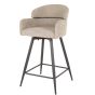 Enzo barstoel draaibaar bouclé - zand - OUTLET B