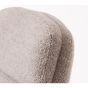 Stein relaxfauteuil & voetbank set - bouclé taupe