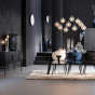 Aaliyah eetkamerstoel velvet zwart van het woonmerk Light & Living