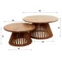 Odila ronde salontafel - set van 2 van het woonmerk Fraaai
