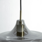 Solly hanglamp Ø30x30 cm antiek brons/smoke glas