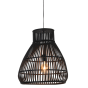 Timaka hanglamp Ø46x51 cm rotan zwart van het woonmerk Light&Living