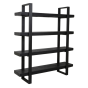 Muden kast 160x40x184 cm mat zwart van het woonmerk Light&Living