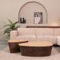 Ravi salontafel mangohout 110x80x32 cm - espresso