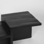 Skip salontafel 90x50x40 cm - zwart mangohout