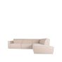 Bank Kay 2,5-zits boucle + ottomane - naturel