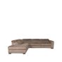Livordo hoekbank links cosmo - taupe