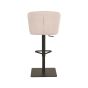Wave barkruk verstelbaar 84,5 - 109,5 cm stof - naturel