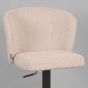 Wave barkruk verstelbaar 84,5 - 109,5 cm stof - naturel