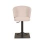Wave barkruk verstelbaar 84,5 - 109,5 cm stof - naturel