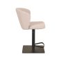 Wave barkruk verstelbaar 84,5 - 109,5 cm stof - naturel