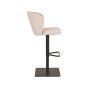 Wave barkruk verstelbaar 84,5 - 109,5 cm stof - naturel